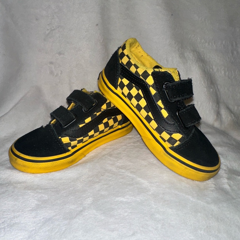 Vans Kids Sneakers Black and Yellow